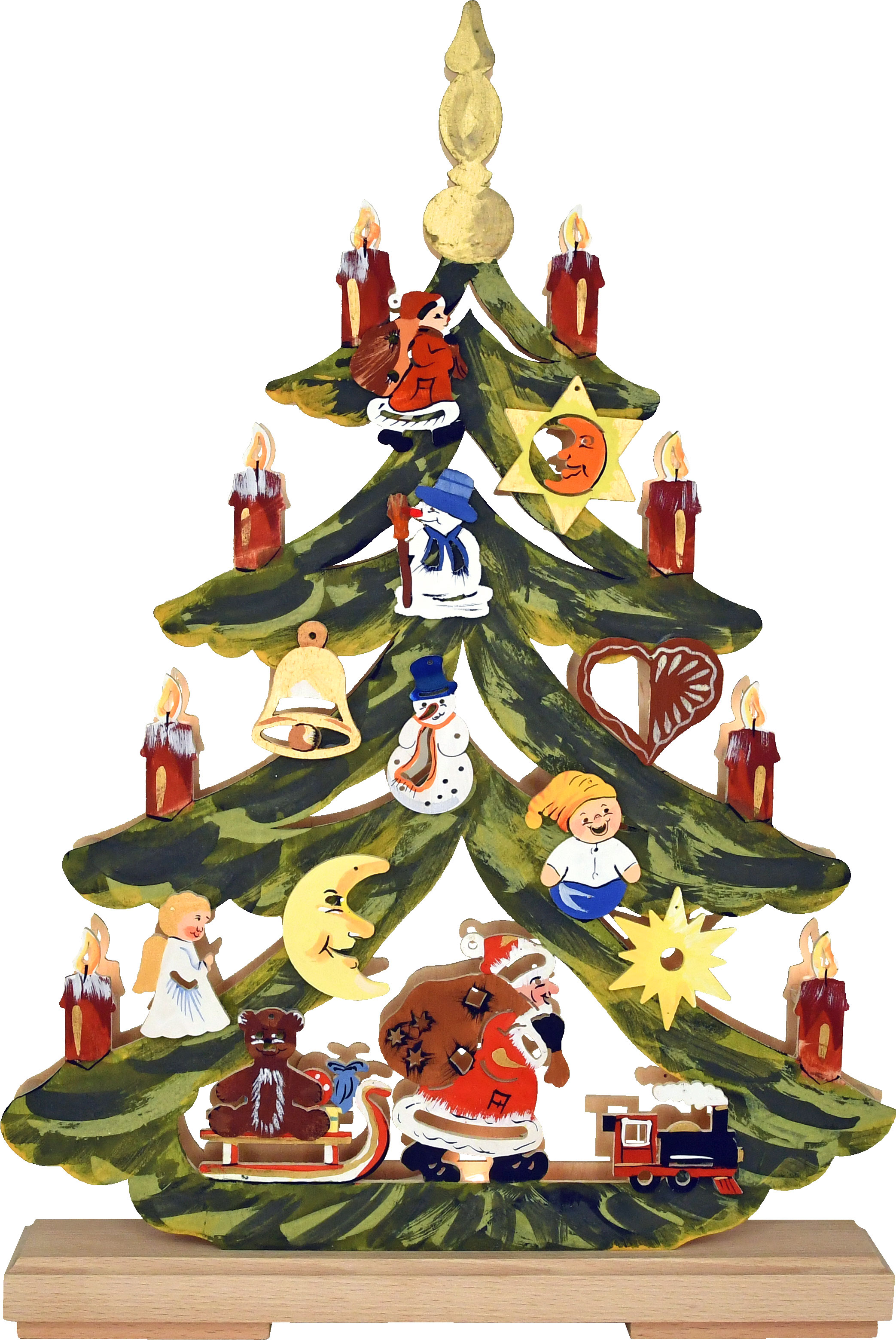 Small fir tree, tree decoration, hand-painted