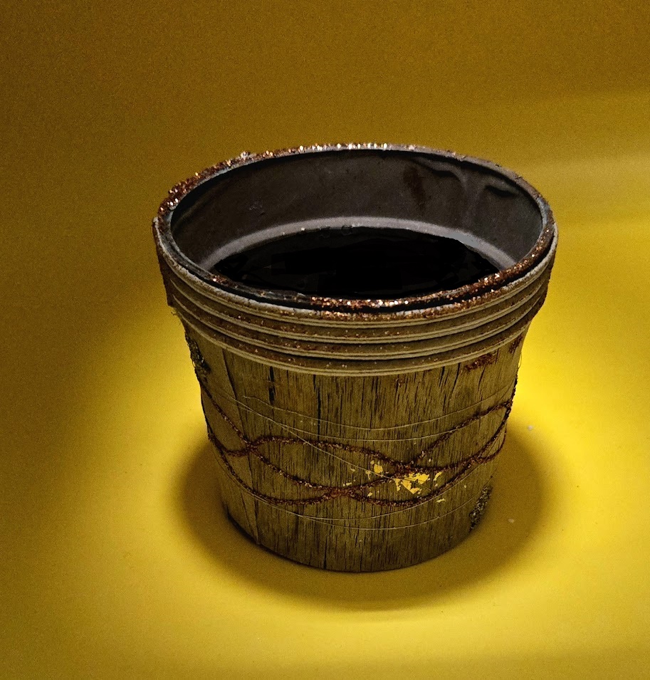 Květináč Sisal s přírodními materiály, kulatý, malý