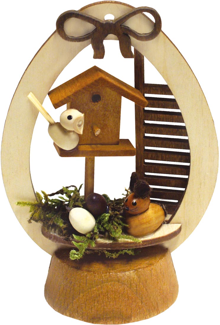 Base ring, bunnies on the birdhouse