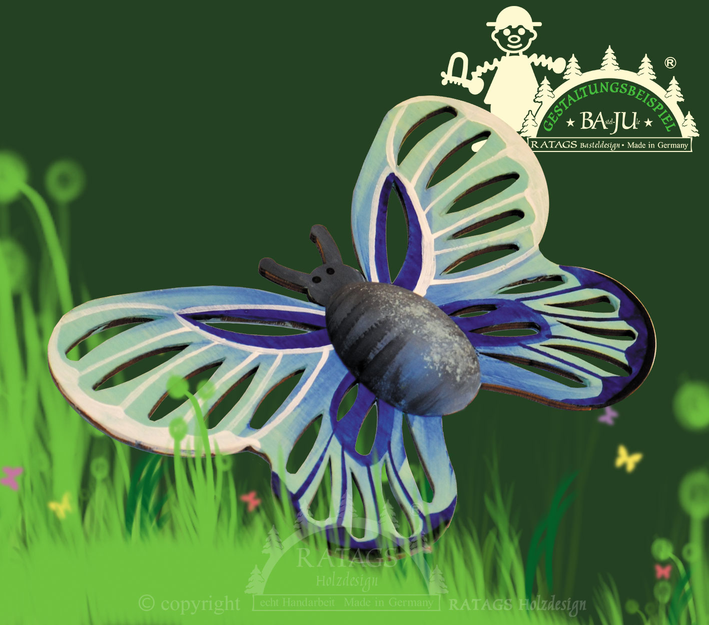 Schmetterling zum Basteln, groß