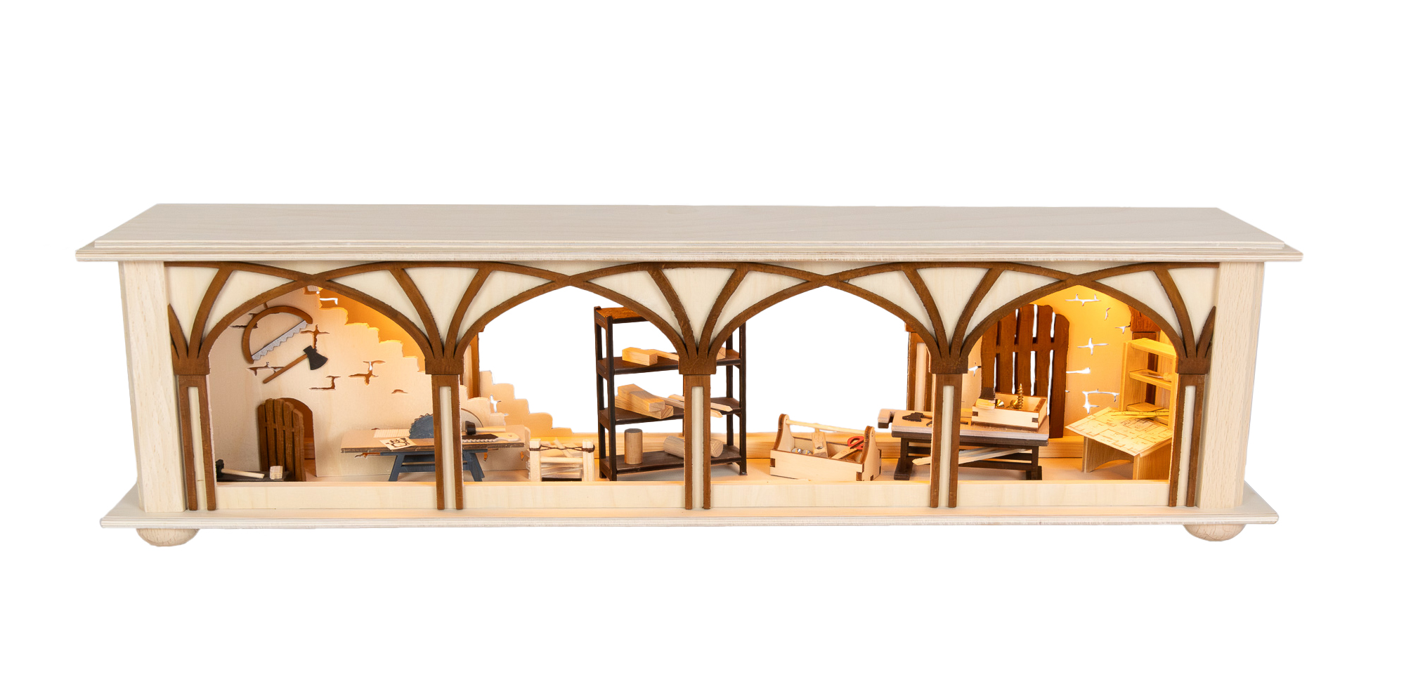 Small room light, Tischlerlager