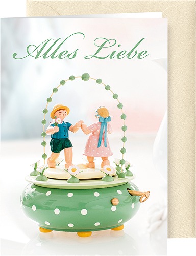 Grußkarte Alles Liebe mit Briefumschlag