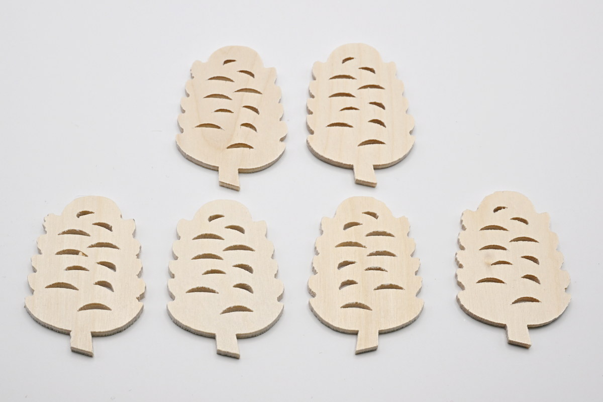 6er set Zapfen, 5,5 cm