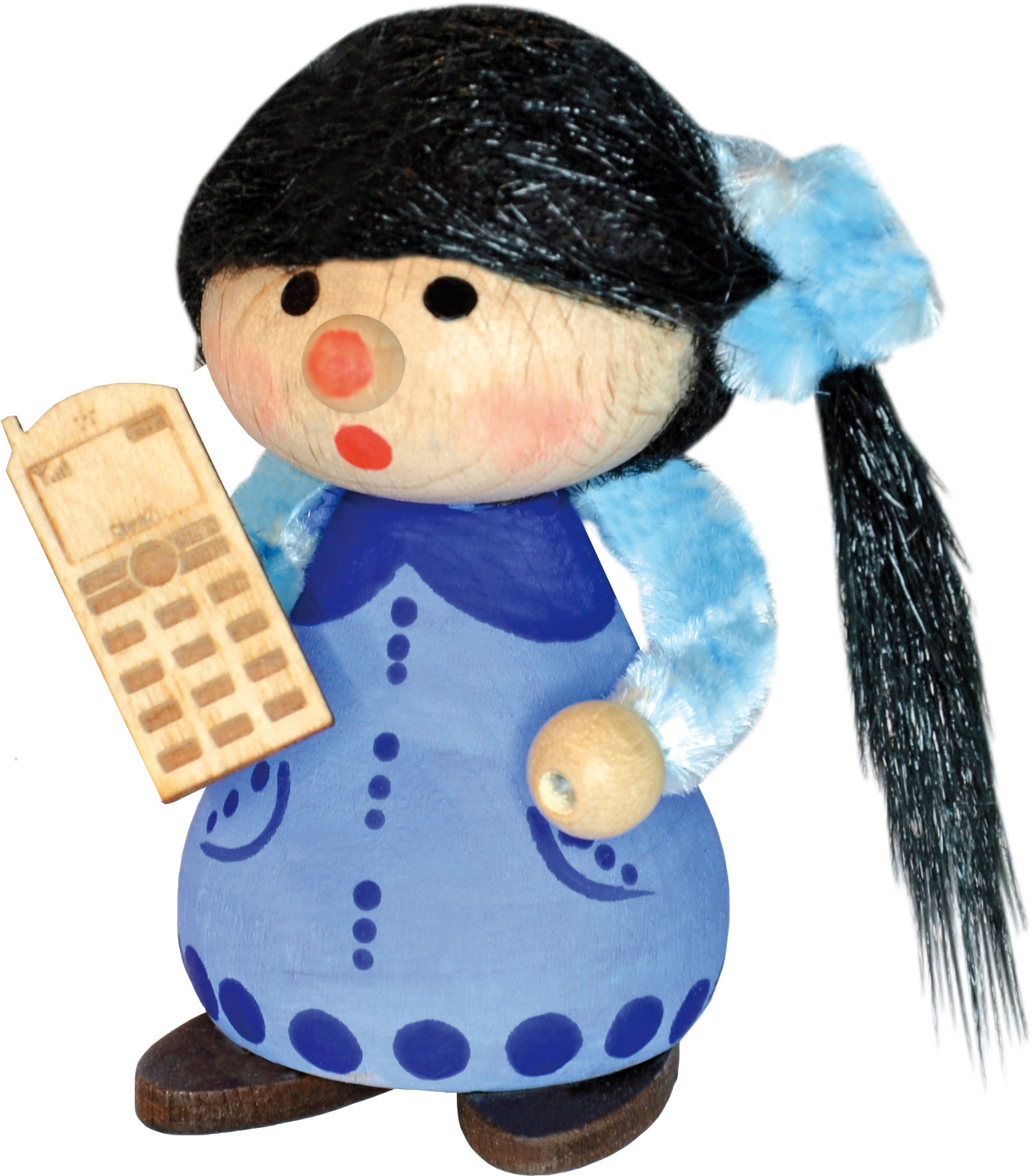 Figur zum Basteln Die Witzigen, Mädchen mit Handy