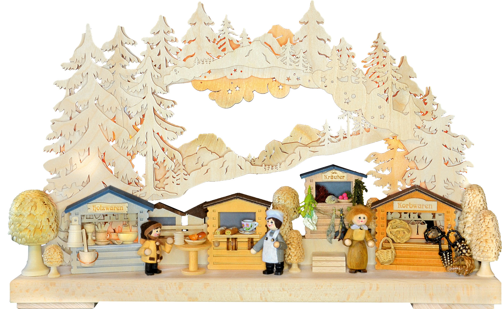 3D-Schwibbogen kl., Weihnachtsshopping 3D-Schwibbogen kl., Weihnachtsshopping