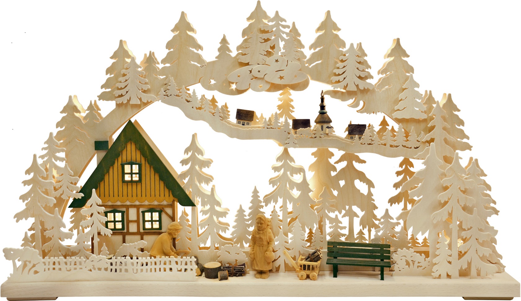 Stor 3D-ljusbåge, Altseiffener Handwerk