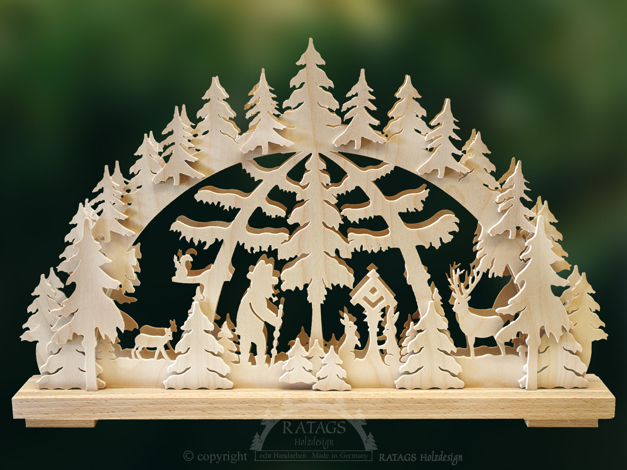 Petit arc lumineux, promenade en forêt